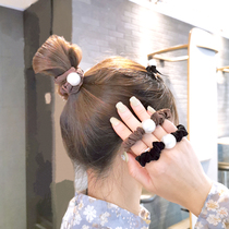 South Korea East gate net red pills hair accessories Hair Leather Fascia Sweet Beauty Brief Hair Rope Dish Hair head Rope Daughter