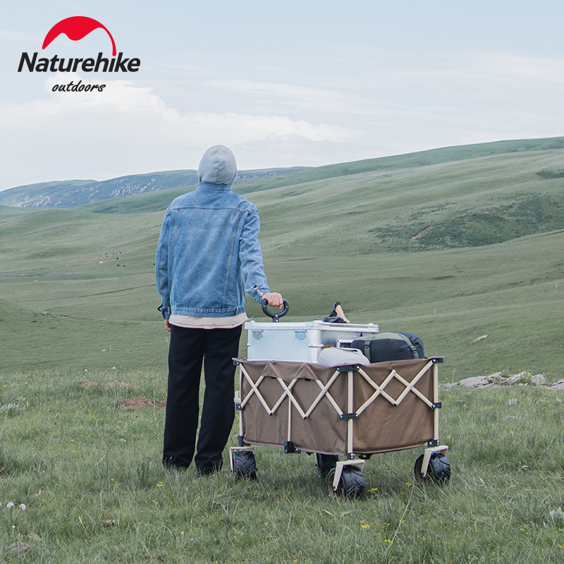Naturehike Norwegian Guest Folding Car Outdoor Camping Small Cart Portable Camping Picnic Ravan Camp Trailer-Taobao
