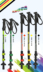 2016 Robinson Robinson mới khóa T3H hunter carbon siêu nhẹ trekking cực mía gậy chống 4 chân Gậy / gậy