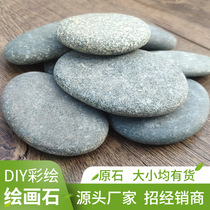 Hand painted stone DIY hand-painted natural cobblestones original stone children Painting stone Cartoon Creative Stone