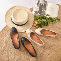 Mu Yao the flat shoes you want are here such as stepping on the clouds gentle and quiet bow ballet shoes single shoes