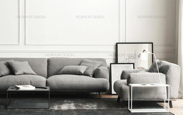 biểu Bắc Âu cổ điển thiết kế Ý / tối giản hiện đại / Pu Satuo sofa sofa vải / 3/1 D - Ghế sô pha ghế sofa kéo thành giường