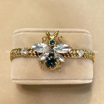 Big-name designer 24k gold-plated high-order crystal bee bracelet 1186 deposit 800 non-refundable and non-exchangeable