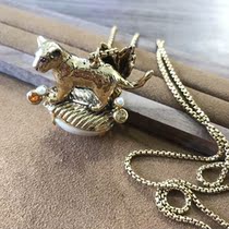 Big designer forest series 24k gold-plated small animal necklace 1280 deposit 800