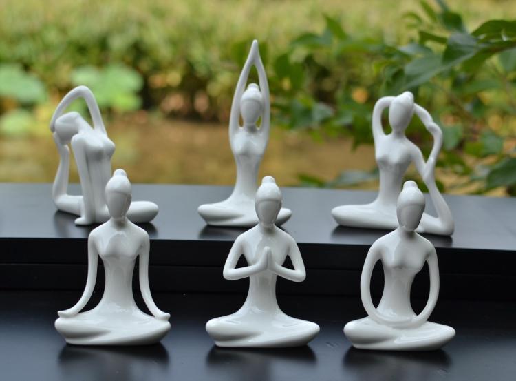 Máy tính để bàn đơn giản tại nhà phòng thu yoga trang trí gốm thủ công yoga đồ trang trí quà tặng Zen đồ trang sức phòng cưới trang trí nhà cửa