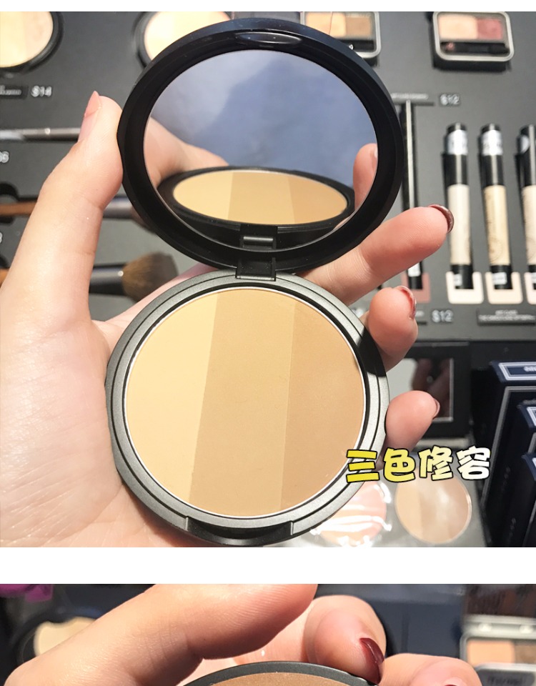 Quá tuyệt cho lớp học nghệ thuật ba màu năng lực sửa chữa bột mũi bột bên bột phấn highlight mắt