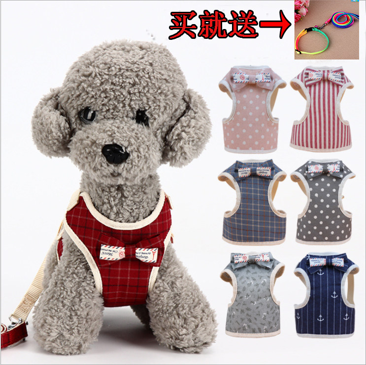 Dog Leash Pet Chest Baby Bag Teddy Bears Small Dog Walking Dog Rope Backrest Dog Chain Pet Supplies