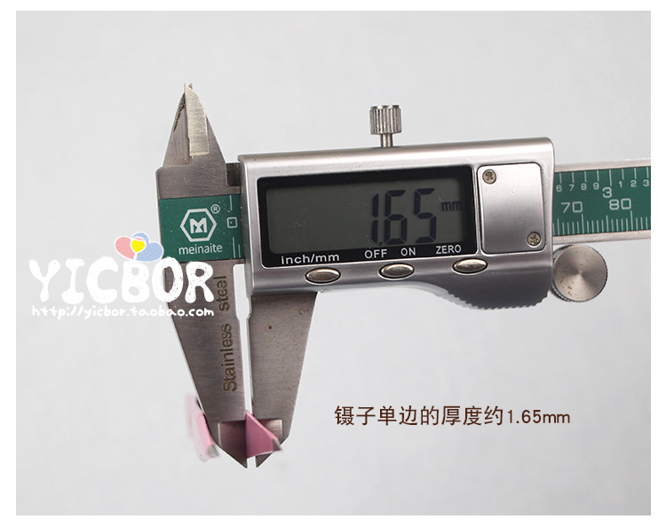 nhíp hồng, chống tĩnh nhíp thép không gỉ chỉ khuỷu tay kẹp nhỏ phần công cụ thẳng chủ đề đầu 2 - Công cụ & vật liệu may DIY kim khâu len
