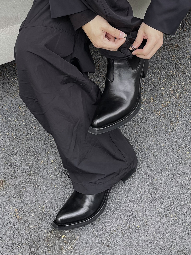 Nid by Guepes Horse Leather Goodyear Welted Water-Washed