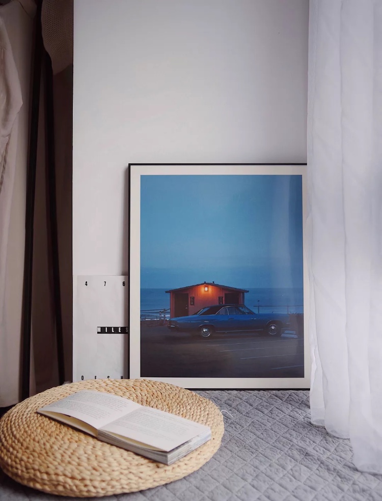 American Highway Travel California Art and frescoed small crowdsourced American car Old Master's car Living room Bedroom Retro Decorative Painting-Taobao