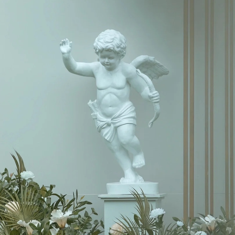 Cupid Sculpture Ornaments, Large Handicrafts, Wedding Props, Landscape Scenery, Little Angel Plaster Statues