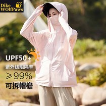 UPF50 Ice Silk Sunscreen Woman 2024 New Summer Anti-UV Sport Outdoor Breathable Sunscreen