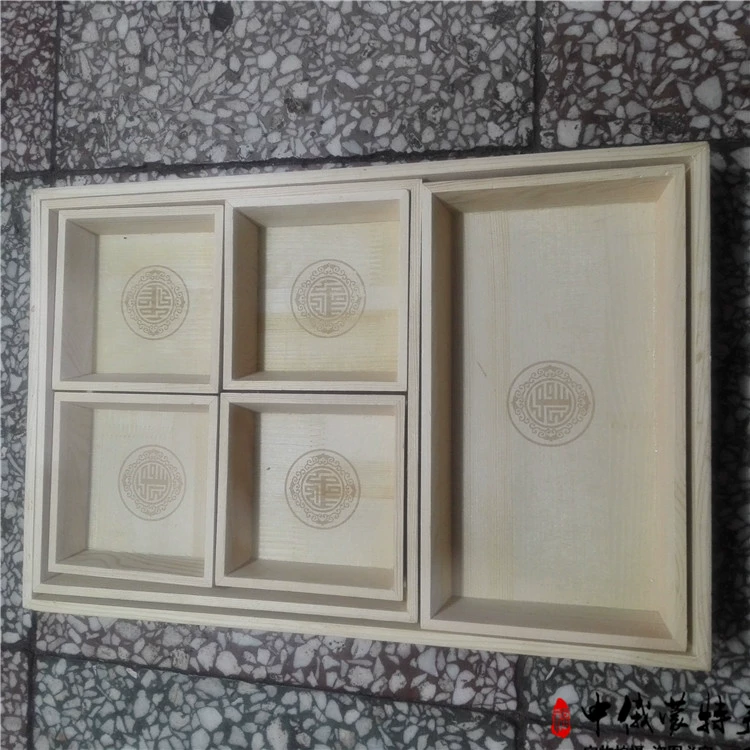 Bộ đồ ăn Mông Cổ món ăn bằng gỗ sữa chiên cơm phô mai món nướng chân cừu món thịt nội địa - Tấm khay tra dep
