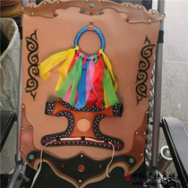 Mongolian leather paintings hanging paintings Jingga wrestling uniforms collar decorations Inner Mongolia handicrafts yurt hotel decorations