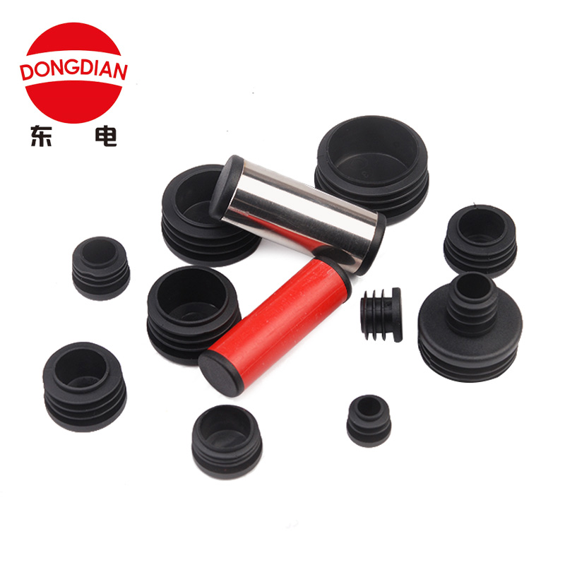 Environmental protection flame retardant rubber thickened arc-shaped round tube plug stainless steel plastic seal blocking plug inner plug furniture non-slip mute pad