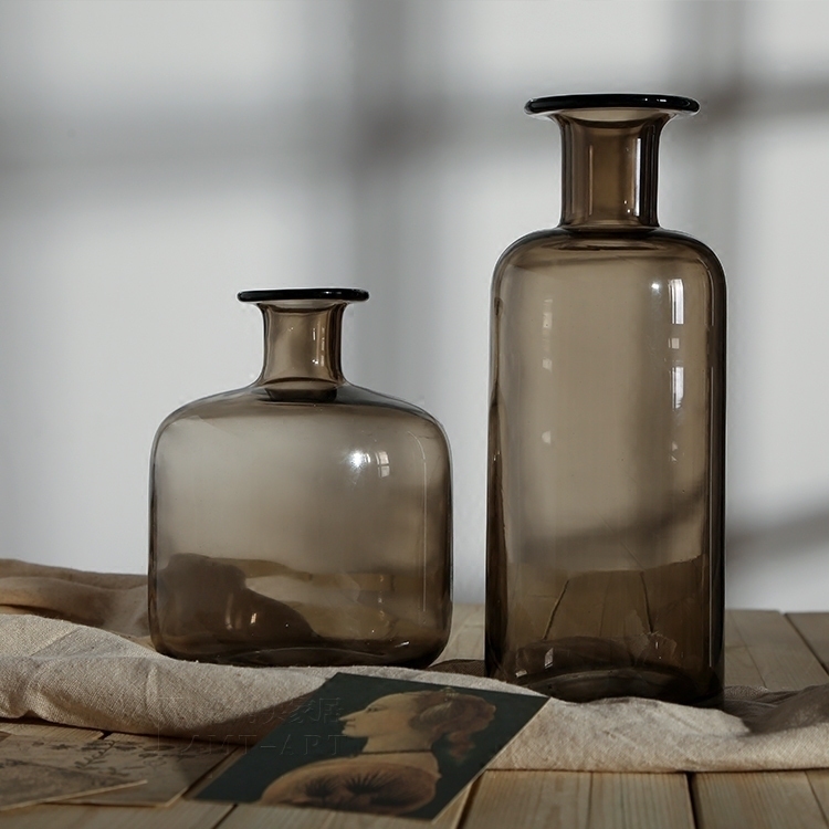 Eurostyle transparent glass vases modern minimalist fashion flower floral floral parlor dining room table home decoration items hem