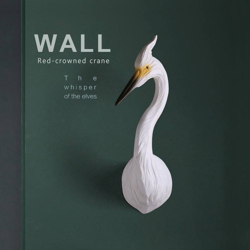 Dan-top crane peacock wall decorated wall hanging wall of parlour wall retro animal sofa background wall creative hanging