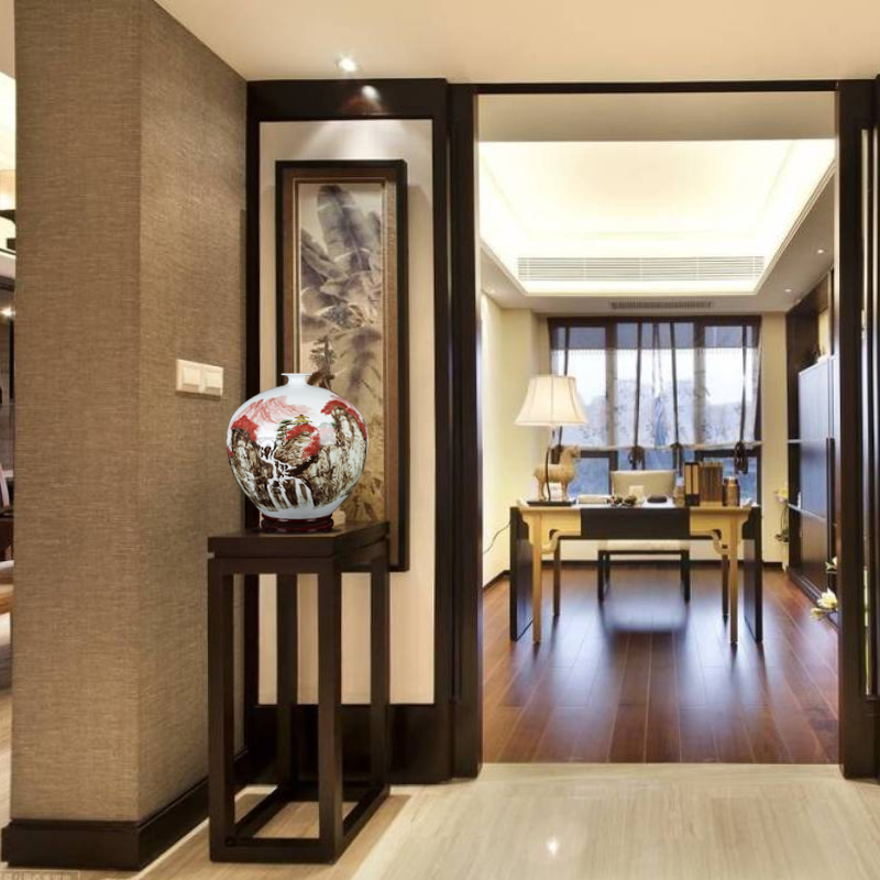 Chinese ceramics glair craft vase famous works in the home club mesa adornment furnishing articles