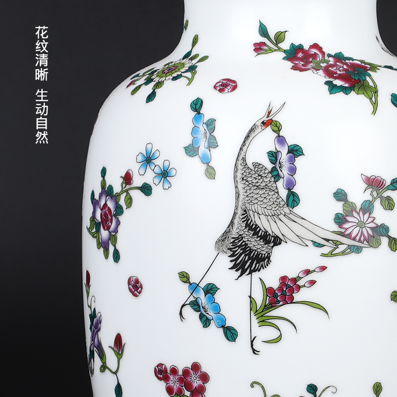 Contracted and I creative luminous small porcelain vase of jingdezhen ceramics home flower arrangement sitting room adornment is placed