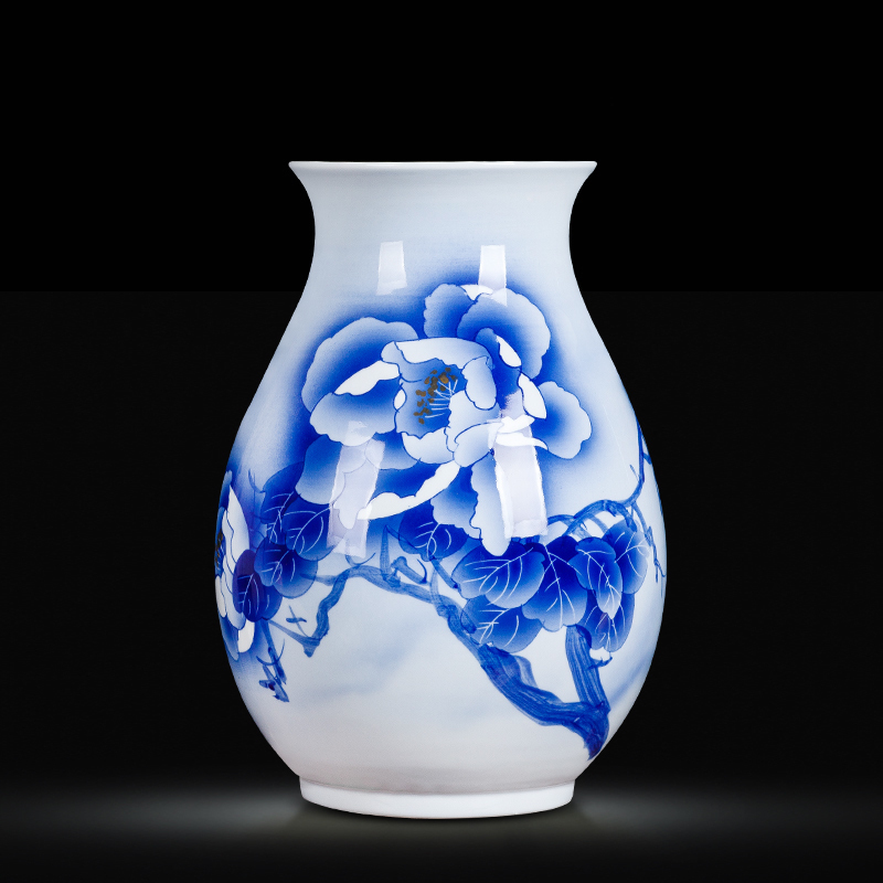 Jingdezhen blue and white ceramics hand - made vases, flower arranging, the sitting room porch ark adornment of Chinese style household furnishing articles