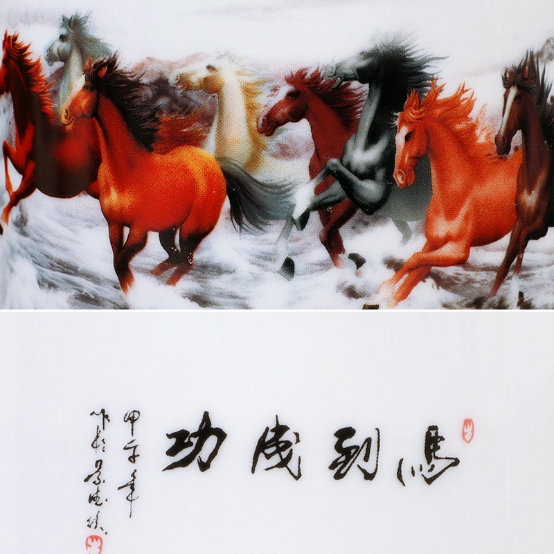 Archaize of jingdezhen ceramics powder wariety pen container creative study adornment fashion office furnishing articles the teacher 's day gifts
