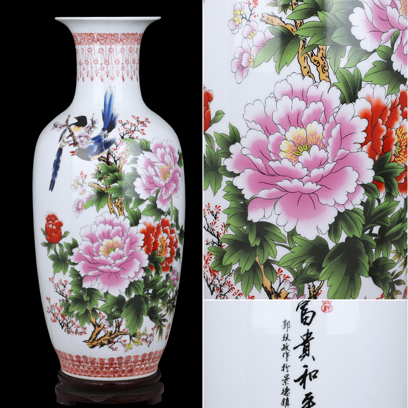 Jingdezhen ceramics lucky bamboo study restoring ancient ways of large vase furnishing articles sitting room TV ark, ikebana arts and crafts