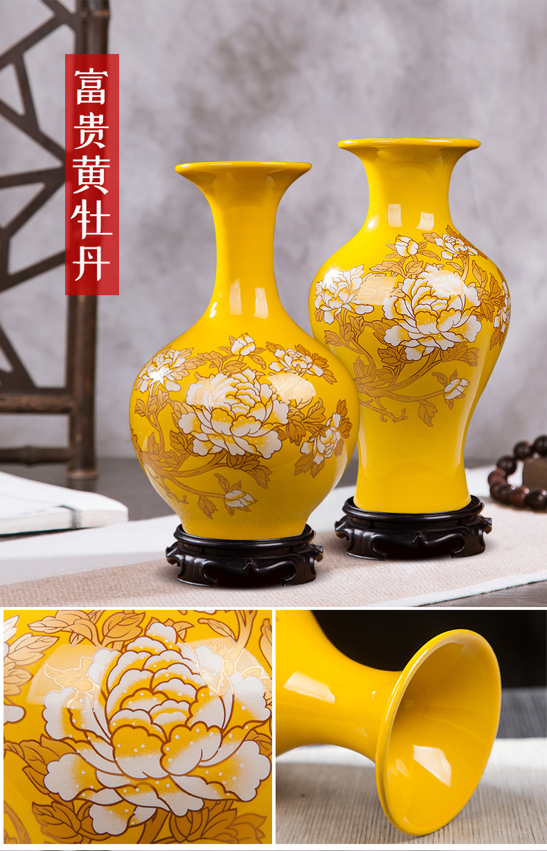Jingdezhen gốm bình phong cách Trung Quốc trang trí hoa cắm chai sứ Bogu trang trí nhà Duobaoge thủ công - Trang trí nội thất cách trang trí phòng khách nhà vuông