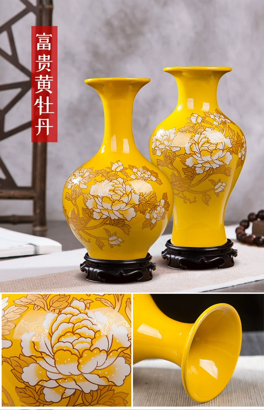 Jingdezhen gốm bình phong cách Trung Quốc trang trí hoa cắm chai sứ Bogu trang trí nhà Duobaoge thủ công - Trang trí nội thất shop bán đồ dcor bàn học