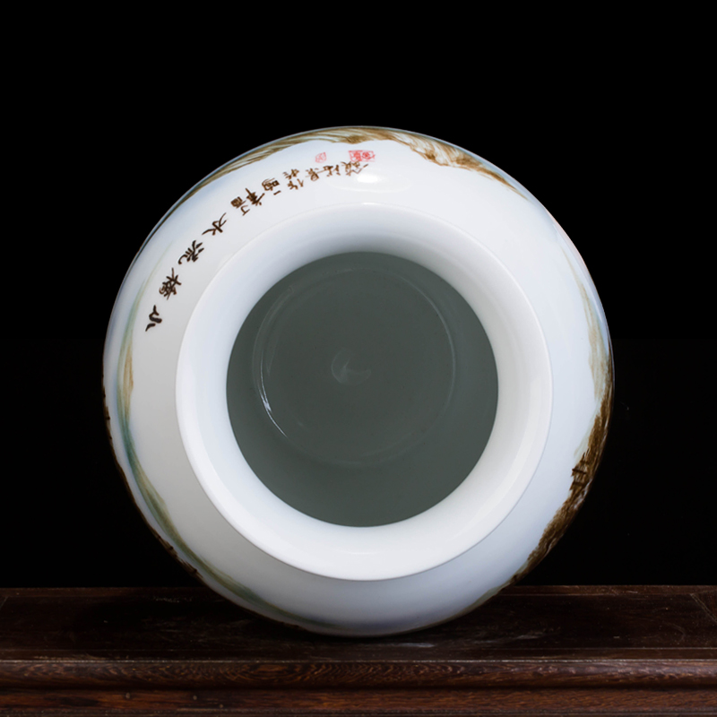 Jingdezhen ceramics hand - made vases, flower arrangement wine porch home decoration sitting room TV ark, furnishing articles