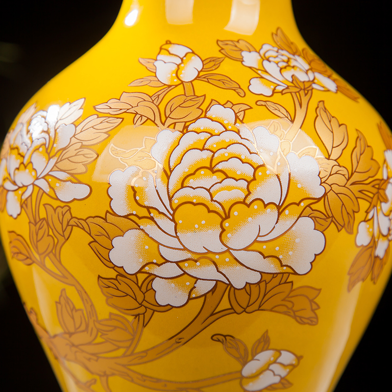 Jingdezhen ceramic floret bottle furnishing articles sitting room flower arranging, Chinese red wine cabinet office decoration home decoration