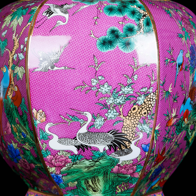 Jingdezhen ceramics porcelain imitation qianlong years wanda, vases, home sitting room of Chinese style classic decorative crafts