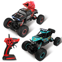 Off-road remote control car can start missile toy four-wheel drive roof with search light 2 4G four-wheel drive climbing car