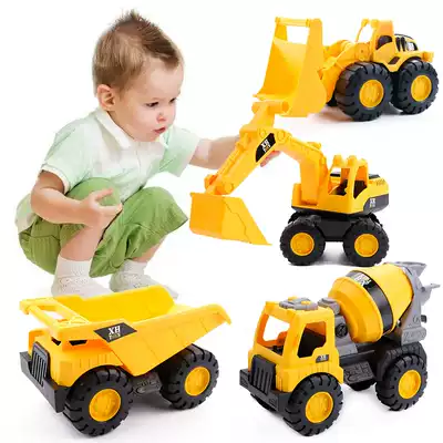 Engineering vehicle toy large simulation excavator Beach car model Beach inertia car children's toy car