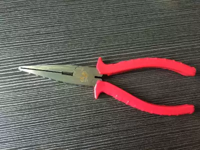 JIAER FLAT MOUTH PLIERS 6 INCH 150MM JAPANESE-STYLE sleeve RUBBER handle TOOTHLESS WITH TEETH