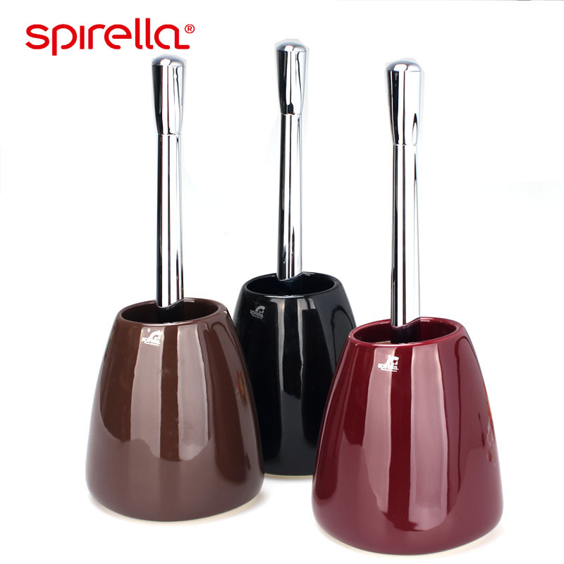 SPIRELLA/silk pury European ceramic long handle toilet clean toilet brush toilet brush set ideas