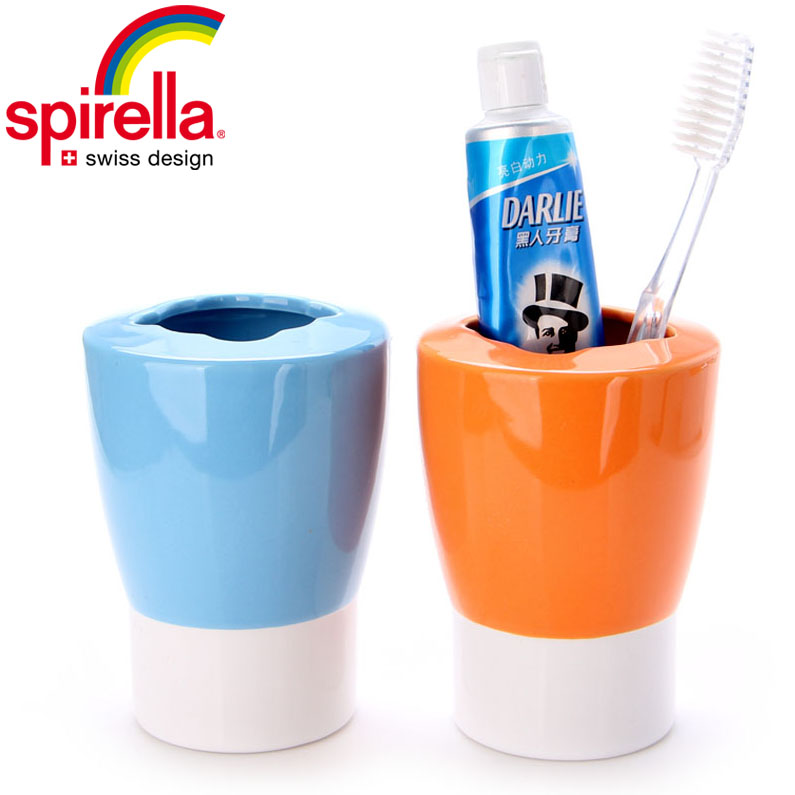 SPIRELLA/silk pury suit bathroom ceramic creative toothbrush rack toothpaste mouthwash toiletries