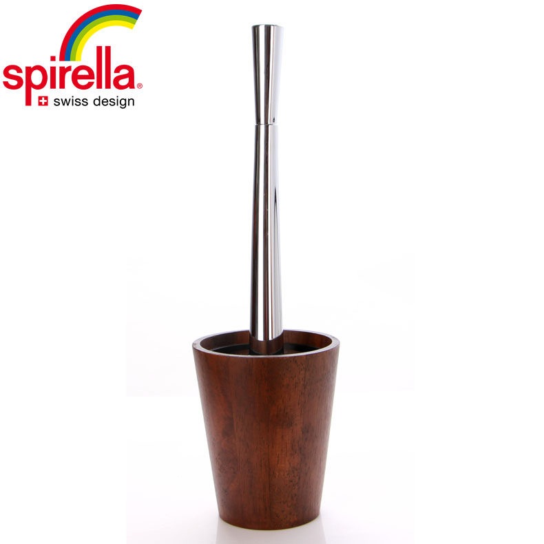 SPIRELLA SILK PUREE CREATIVE WALNUTS Bathroom Toilet Brush Suit Makeup Room Toilet Brush Clean Oue Style