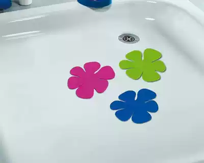 European-style SPIRELLA bathtub petal PVC anti-slip stickers Bathroom non-slip floor mats splicing bath suction cup mats