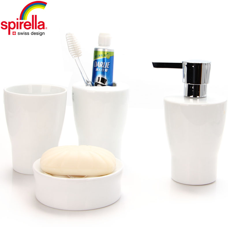 SPIRELLA/silk pury creative Apollo ceramic European sanitary ware 4 times brushing cup for wash gargle suit