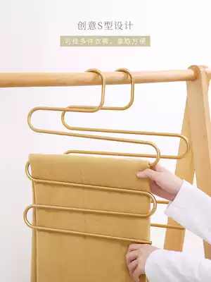 Tianzong creative oversized pants rack multi-function non-slip seamless bedroom hanger windproof hanging space-saving hanger household