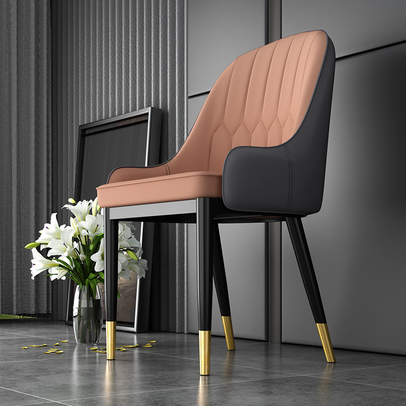 light luxury dining chair home modern minimalist dining stool nordic restaurant chair barest wrought iron ins net red dining chair