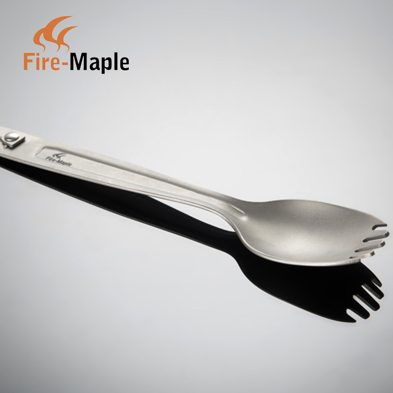 Fire-Maple fire maple woodpecker titanium fork spoon outdoor healthy picnic tableware can break gas tank fork spoon