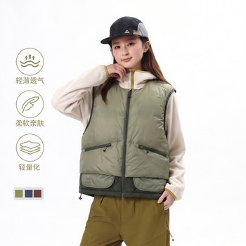 Mountain style outdoor autumn and winter light and warm down vest