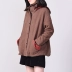 Phụ nữ tự nói mùa đông mới mỏng lỏng áo khoác cotton trùm đầu áo khoác dày bông giản dị phù hợp với retro áo khoác cotton ramie phụ nữ - Bông áo phao nữ dáng ngắn có mũ Bông