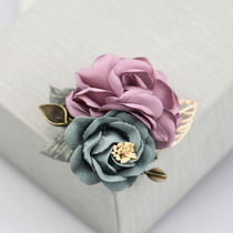 Fashion big flower fabric corsage temperament professional wear jacket brooch accessories female atmosphere high-end cardigan pin
