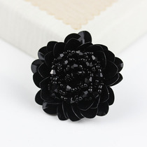 27 27 ~ 50MM upscale handmade button clothing flower button cashmere mink leather big coat button sweater pearl clasp
