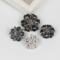 High-grade coat buttons cashmere round female buckle Fur Mink luxury cufflinks buttons clothes decorative buttons