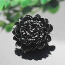 50MM diameter black high-grade mink fur coat clothing decoration button sweater pearl button accessories