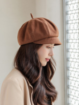 Japanese Rosex Joker suitable for round face duck tongue hat fashion beret female autumn winter Korean ins star star star hat