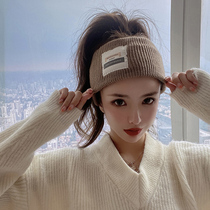 Day Department Rosex Sport Fashion hat head with hair hoop knit wool thread cap hair with female hair bale damp head hoop